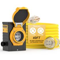 Cabo de alimentação TOOLIOM 12m 30 Amp NEMA L14-30P Caixa de entrada 125/250V