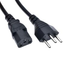 Cabo de Alimentação Tripolar para PC e Fonte - Fácil Manuseio
