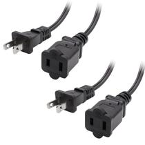 Cabo de alimentação Yeatel 1m, pacote com 2 unidades, NEMA 1-15P a 1-15R 125V Cabo de alimentação Yeatel 1m, pacote com 2 unidades, NEMA 1-15P a 1-15R 125V