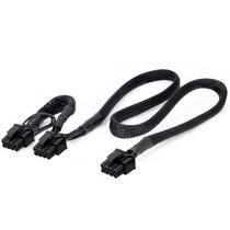 Cabo de alimentação YSIUENG de 8 pinos para duplo 6+2 pinos 65+20 cm para Corsair e Thermaltake