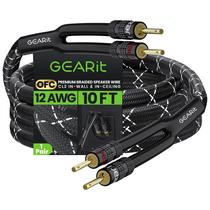 Cabo de alto-falante GearIt 12AWG com ponta de banana banhada a ouro de 3 m