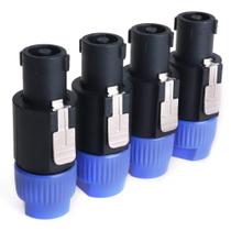 Cabo de alto-falante NANYI NL4FC Speakon de 4 pólos para amplificador Crown