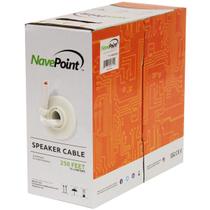 Cabo de alto-falante NavePoint 12 Gauge 250 pés CL2 2 condutor branco