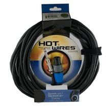 Cabo de alto-falante no palco, fios quentes com conectores Neutrik de 50 pés