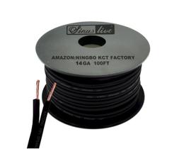 Cabo de alto-falante Sinus Live 14AWG Gauge preto 15m 30m CCAM