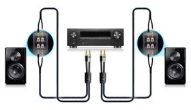 Cabo de alto-falante SVS SoundPath Ultra Bi-Wire de 6 m com espadas Cabo de alto-falante SVS SoundPath Ultra Bi-Wire de 6 m com espadas