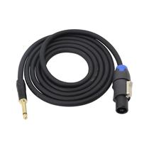 Cabo de alto-falante XMSJSIY Speakon macho para plugue 1/4 TS 2m 14AWG