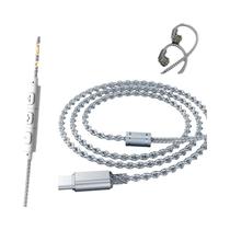 Cabo De Atualização De Fone De Ouvido Estéreo HIFI V7.1 Tipo-C Prateado Compatível Com Samsung