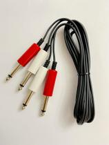 Cabo de aúdio 2 P10m + 2 P10m 2m