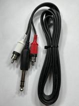 Cabo de Áudio 2 RCA + 1 P10st 2m Cabo de Áudio 2 RCA + 1 P10st 2m