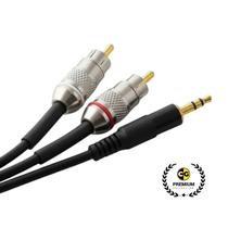 Cabo De Áudio 2rca Macho 2m Premium Cabos Golden
