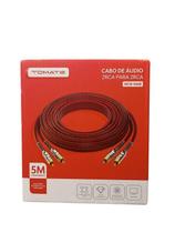 Cabo de Áudio 2RCA para 2RCA 5m - Tomate MCB-046B