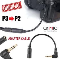 Cabo de Áudio Adaptador Para Usar Microfones em Câmeras Dslr Universal P2 3 Vias Para P3 4 Vias Pc Computador Lapela