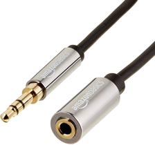 Cabo de Áudio Amazon Basics 3,5mm - Extensão de 7,6m