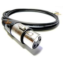 Cabo de Áudio Blindado Canon XLR Fêmea RCA Macho 7 Metros