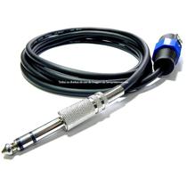 Cabo de Áudio Blindado Speakon Macho P10 Estéreo 6 Metros