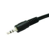 Cabo de Audio C-042 EVUS P2 + P2 PLUG 3.5MM Stereo C-042 Niquel 1M Preto