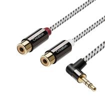 Cabo de áudio Creation 3,5 mm a 2 RCA fêmea 0,92 m Cabo de áudio Creation 3,5 mm a 2 RCA fêmea 0,92 m