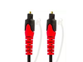 Cabo de áudio digital óptico toslink de 2 metros