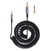 Cabo de áudio em espiral weishan compatível com Bose QC45 Black