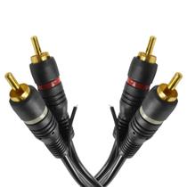 Cabo de Áudio Evus C-0182 Rca Macho 2 Rca Macho Gold 3m Cabo de Áudio Evus C-0182 Rca Macho 2 Rca Macho Gold 3m