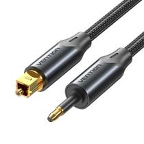 Cabo De Áudio Fibra Óptica Mini Toslink para Toslink 50cm