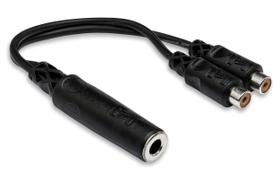 Cabo de Áudio Hosa YRA-115 1/4" TSF para RCA Duplo