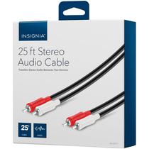 Cabo de áudio INSIGNIA 2RCA para 2 RCA macho vermelho/branco 7,6 m