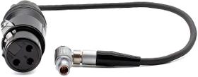 Cabo de áudio KONDOR BLUE 30cm LEMO de 5 pinos para XLR