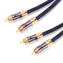 Cabo de áudio KUYIOHIFI Dual 2 RCA Male Stereo 1,2 m
