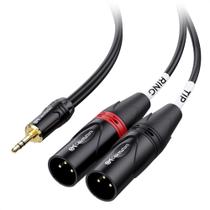 Cabo de áudio Matters TRS de 3,5 mm para 2 XLR macho de 1,8 m