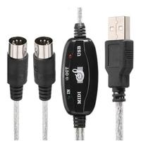 Cabo de Áudio Midi USB 2,0 Metros - SOLUCAO