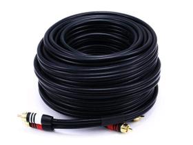 Cabo de áudio Monoprice Premium 2 conectores RCA para 2 plugues RCA de 50 pés Cabo de áudio Monoprice Premium 2 conectores RCA para 2 plugues RCA de 50 pés