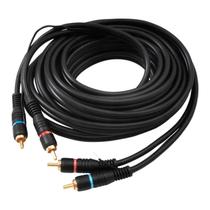 Cabo de Áudio Montado 2 RCA x 2 RCA CA2 2m Cabo de Áudio Montado 2 RCA x 2 RCA CA2 2m