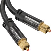 Cabo de áudio óptico KabelDirekt TOSLINK de 19 pés para barra de som Cabo de áudio óptico KabelDirekt TOSLINK de 19 pés para barra de som