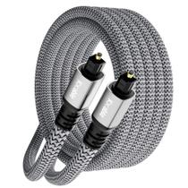 Cabo de áudio óptico Kxable 6m, cabo de fibra óptica Toslink