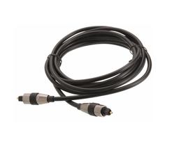 Cabo de Áudio Óptico Toslink Digital 2.00m - Alta Qualidade