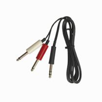 Cabo de audio P10st com 2 P10m 2m Cabo de audio P10st com 2 P10m 2m