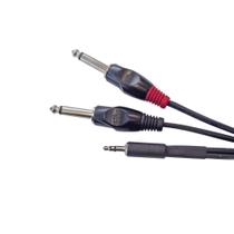 Cabo De Áudio P2 Estéreo P10 3 Metros Preto Santo Angelo