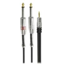 Cabo de Audio P2 Estéreo para 2 P10 Mono Performance Sound - Modelo com 5 Metros (018-0072)