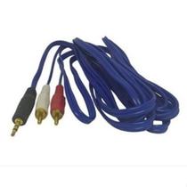 Cabo de audio p2 macho para 2 rca 3 metros mbtech gb51042 Cabo de audio p2 macho para 2 rca 3 metros mbtech gb51042
