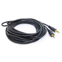 Cabo de audio P2 / P2 (macho) 5MT Preto EXBOM Cabo de audio P2 / P2 (macho) 5MT Preto EXBOM