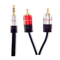 Cabo de Áudio P2 para 2 RCA Stereo P2 M X 2 RCA M - 1.8 metros - Preto - Multilaser WI287