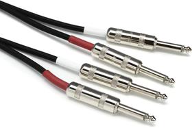 Cabo de Áudio Proco Excellines Duplo 3m TS Macho Cabo de Áudio Proco Excellines Duplo 3m TS Macho