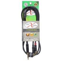 Cabo de Áudio ProX XC-SYR05 1,5m TRS para RCA Duplo