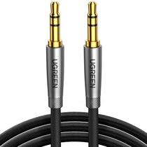 Cabo de áudio UGREEN 3,5 mm trançado de nylon macho para macho 5 m