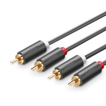 Cabo de audio ugreen rca dupla blindagem 3m av104 preto - 10519 Cabo de audio ugreen rca dupla blindagem 3m av104 preto - 10519