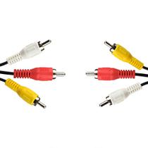 Cabo de AUDIO/ Video EVUS 3RCA + 3RCA M/ M C-060 1,50M