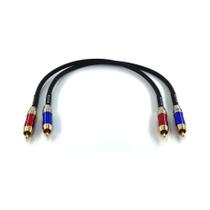 Cabo de áudio WJSTN-020 RCA para RCA macho para macho, 30 cm, pacote com 2 Cabo de áudio WJSTN-020 RCA para RCA macho para macho, 30 cm, pacote com 2