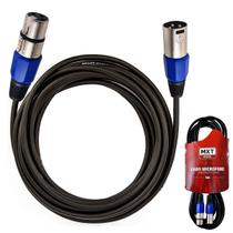 Cabo de Áudio XLR Fêmea x XLR Macho 5 Metros Profissional 3p